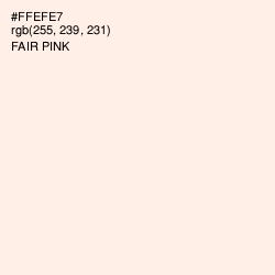 #FFEFE7 - Fair Pink Color Image